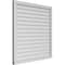 Ekena Millwork Vertical Surface Mount PVC Gable Vent w/ 2"W x 2"H , Brickmould Sill Frame, 42"W x 42"H GVPVE42X4203SN - alternate 5